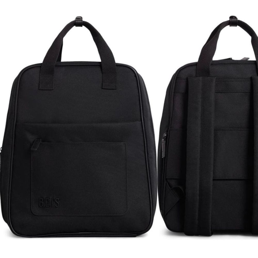 NWT BEIS The Expandable Backpack - Fall Collection in BLACK